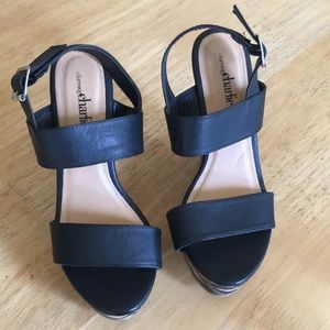 NWOT charming Charlie wedges